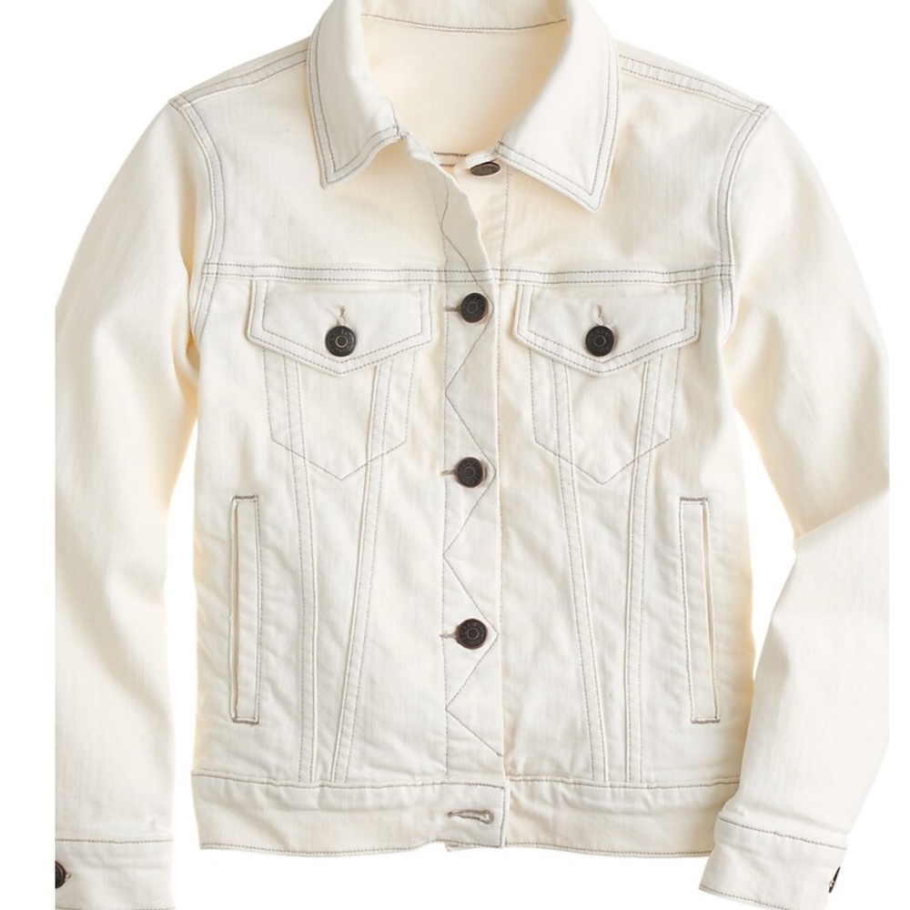 J.Crew - Ecru/Cream Jean Jacket
